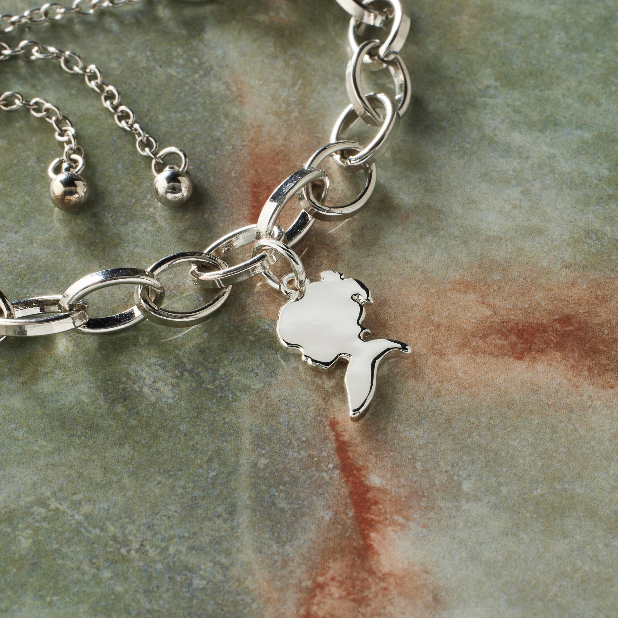 Silver Plated Girl Charm by Bead Landing™